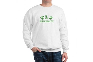 Elf University Funny Sweatshirt by CafePress