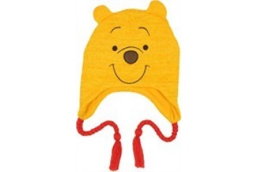 Disney Winnie the Pooh Head Lapland Tasseled Embroidered Beanie