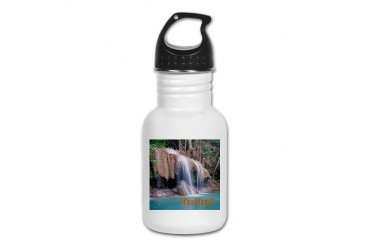 Erawan Falls Nature Kid's Water Bottle by CafePress