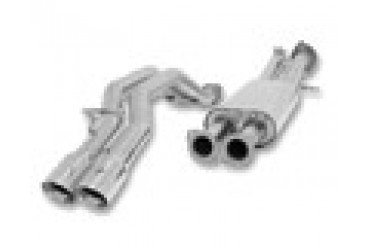 BB Catback Exhaust Twin 4 inch Double Wall Tip Hummer H2 SUT 03-06
