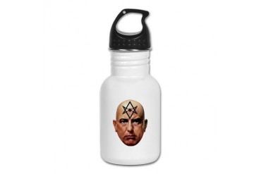Aliester Crowley Heavy metal Kid's Water Bottle by CafePress