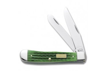 John Deere Trapper with Corn Cob Jigged Bright Green Bone Handle Produced by Case