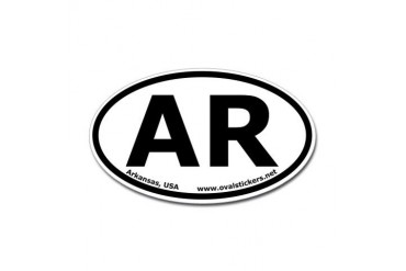 Arkansas, USA Oval Car Bumper Sticker