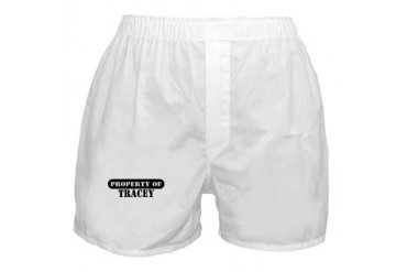 Property of Tracey Personalized Boxer Shorts by CafePress