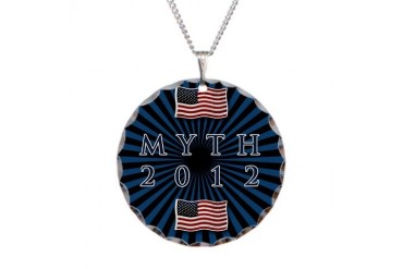 Romney 2012 Math Necklace Circle Charm by CafePress