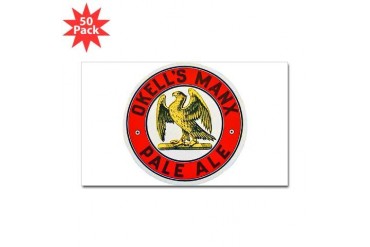 Isle of Man Beer Label 1 Vintage Sticker Rectangle 50 pk by CafePress