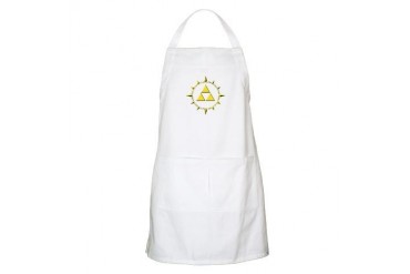 Triangle Ornament Golden Apron by CafePress