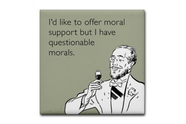 Questionable Morals Tile Coaster