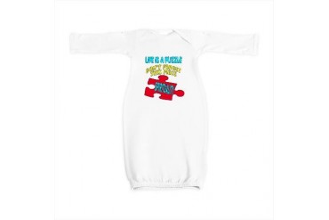 LIFE IS A PUZZLE Humor Baby Gown by CafePress