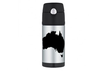 Black Australia Thermos Bottle 12oz by CafePress