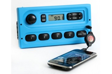 98-10 Ford Truck Van Interceptor 4 Speaker Radio AMFM w Aux In Blue Version
