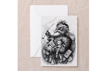 Nast Santa Funny Greeting Card by CafePress