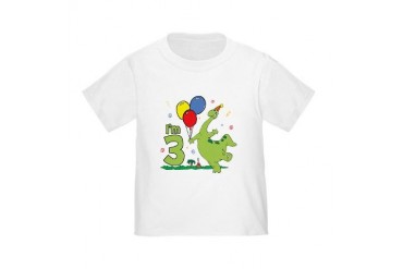 Dino 3rd Birthday Toddler T-Shirt
