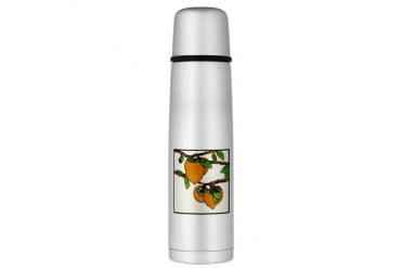 persimmons Large Thermos Bottle Holiday Large Thermosreg; Bottle by CafePress