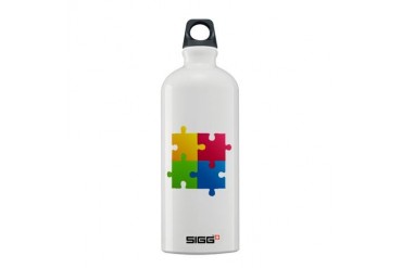 Colorful Puzzle Cool Sigg Water Bottle 0.6L by CafePress