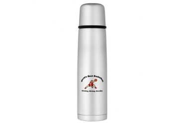 Worlds Best Basketball Large Thermos Bottle Cool Large Thermosreg; Bottle by CafePress