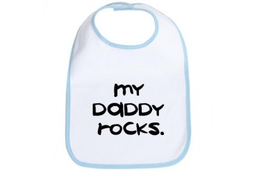 My Daddy Rocks - Baby Bib by CafePress