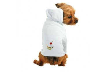 creme cupcake Art Dog Hoodie by CafePress