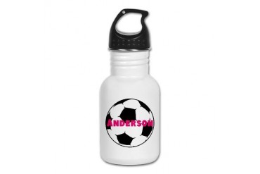 Personalized Soccer Soccer Kid's Water Bottle by CafePress