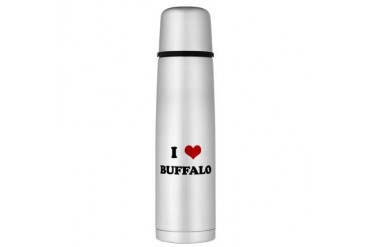 BUFFALO.png Large Thermos Bottle Funny Large Thermosreg; Bottle by CafePress