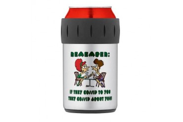 GOSSIP Thermos Can Cooler Cafe Thermosreg; Can Cooler by CafePress
