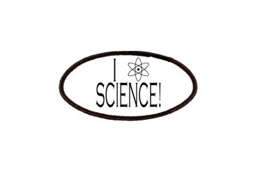 I love science Funny Patches by CafePress
