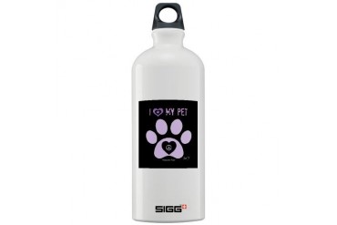 I Love My Pet Animals Sigg Water Bottle 1.0L by CafePress
