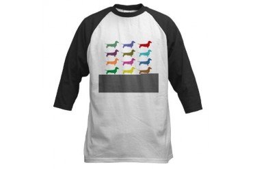 Dachshunds, Dachshunds, Dachs Dachshund Baseball Jersey by CafePress