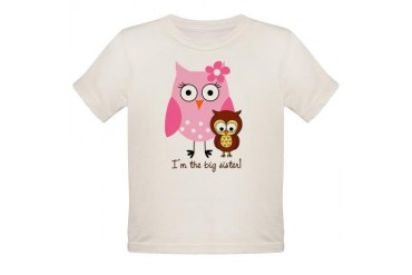 Big sister owl Organic Toddler T-Shirt