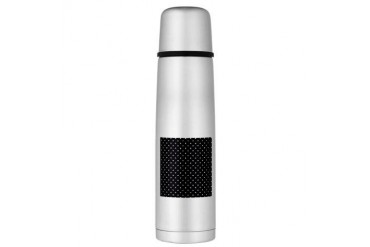 Black White Polka Dots Large Thermos Bottle Vintage Large Thermosreg; Bottle by CafePress