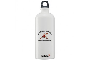 Worlds Best Basketball Cool Sigg Water Bottle 1.0L by CafePress