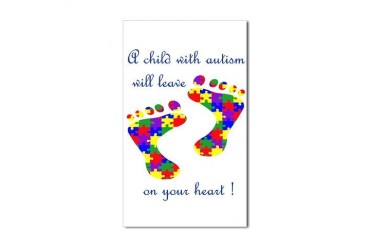 Footprints on your heart Rectangle Sticker