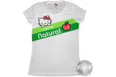 Hello Kitty 100% Natural Baby Doll Tee by MIGHTY FINE