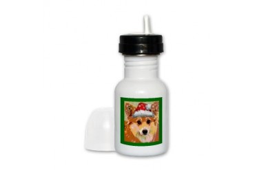 Santa Corgi Holiday Sippy Cup by CafePress
