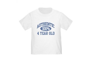 Authentic 4 Year Old Toddler T-Shirt
