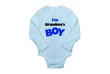 I'm Grandma's Boy Long Sleeve Infant Bodysuit