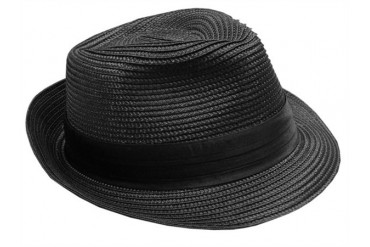 Cuban Miami Style Fedora Hat (Black)