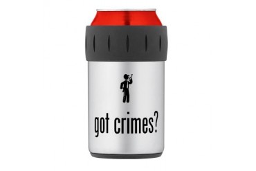 Security Guard Thermos Can Cooler Family Thermosreg; Can Cooler by CafePress