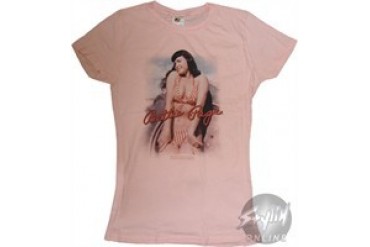 Bettie Page Pose Pink Baby Doll Tee