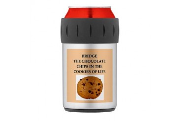 bridge Thermos Can Cooler Funny Thermosreg; Can Cooler by CafePress