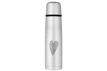 Large Thermos Bottle Black and white Large Thermosreg; Bottle by CafePress