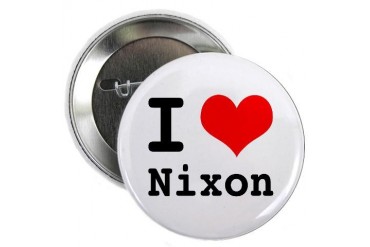 I Love Nixon Button Retro 2.25 Button by CafePress