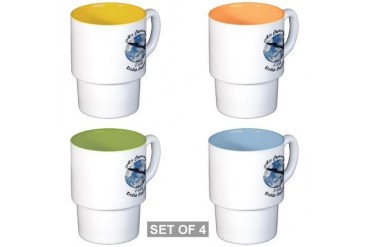 F-102 Delta Dagger Hobbies Stackable Mug Set 4 mugs by CafePress