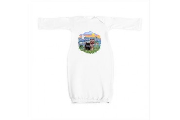 SunriseLilies-Yorkie20.png Pets Baby Gown by CafePress