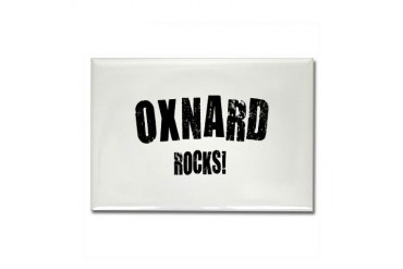 Oxnard Rocks California Rectangle Magnet by CafePress