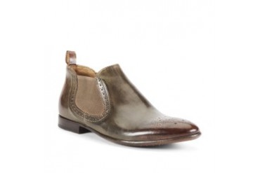 Wild Fox Burnished-Leather Wingtip Boot
