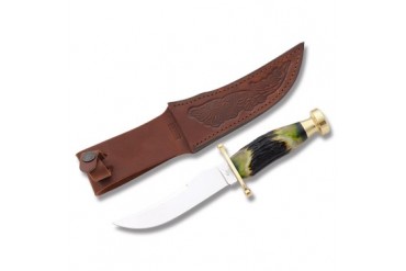 Case Kodiak with Green Stag Handle