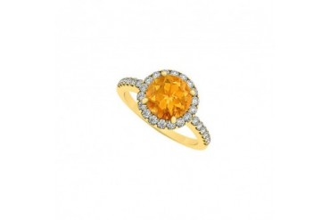ing with November Birthstone Citrine and Cubic Zirconia in 18K Gold Vermeil