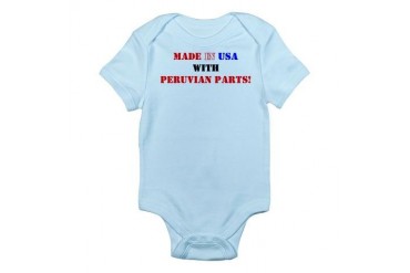 Made in USA with Peruvian Parts! Infant Creeper