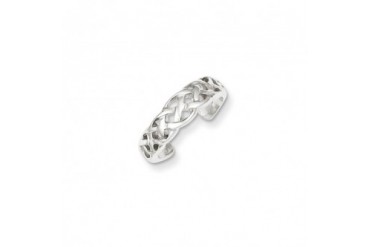 Celtic Weave Toe Ring in Sterling Silver